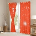 thumbnail image 3 of jejeloiu Galaxy Nebula Blackout Curtains Set of 2 (52x84 Each),Fantasy Constellation Theme Window Curtains,Orange White Curtains and Drapes For Teens,Ultra Soft Home Decor, 3 of 6