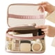 thumbnail image 2 of Bolsa de maquillaje Meiyuuo, grande, transparente, impermeable, color rosa, 2 of 9