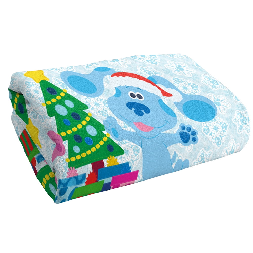 Blue's Clues, 30'x60' Blue Magenta Christmas Beach Towel