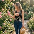 thumbnail image 4 of Womens Summer Sleeveless Tops Loose Button Henley Shirts Crew Neck Dressy Casual Blouses L, 4 of 7