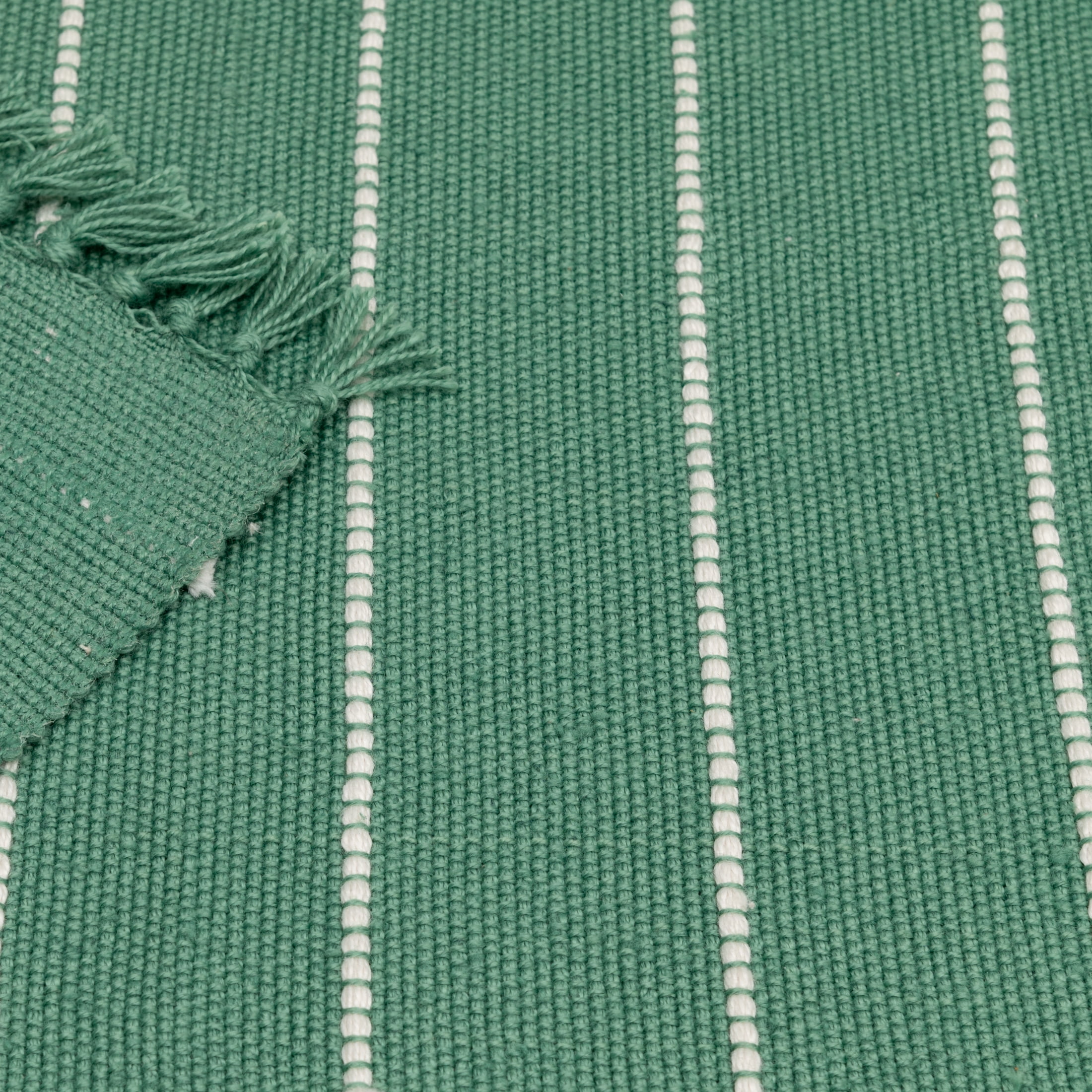 Mainstays by Becky G. & Alejandra Green Stripe Outdoor Accent Rug, 24" x 36"
