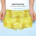 thumbnail image 3 of Yiaed Gold Pineapple Print Boys' Boxer Briefs Cotton Casual Stretch Comfort Boys Boxers - Kids Boxer Briefs Underwear for Boys (6-18)-Large, 3 of 5