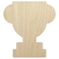 thumbnail image 1 of Trophy Award Solid Wood Shape Unfinished Piece Cutout Craft DIY Projects - 6.25 Inch Size - 1/4 Inch Thick, 1 of 7