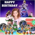 thumbnail image 5 of Beetlejuice Birthday Supplies Plates Decorations Decor Backdrop Banner Cake Topper Fans, 5 of 5