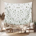 thumbnail image 2 of Sage Green Polka Dot Tapestry for Bedroom Wall Hanging Tapestry, Modern Art Abstract Watercolor Dot Ceiling Backdrop Tapestries Poster Blanket Wall Decor for Teens Room Living Room Dorm 39" x 59", 2 of 8