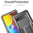 thumbnail image 4 of FITO For Google Pixel 6A Case, Phone Case with Screen Protector and Kickstand (Black), 4 of 8