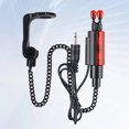 thumbnail image 3 of Alarma de mordedura de pesca, colgador de cadena, indicador luminoso LED para pesca (rojo), 3 of 9