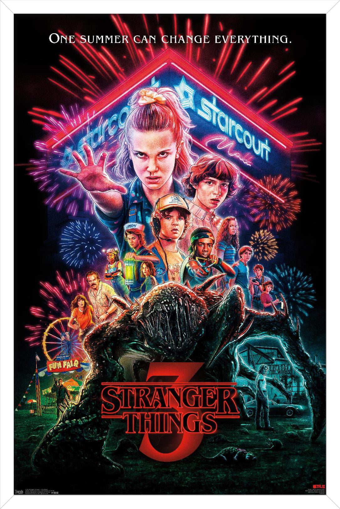 STRANGER THINGS TV movie film series science fiction print/poster A4/A3 