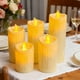 thumbnail image 5 of Velas Led de Pilar Sin Llama y Sin Goteo (Juego de 5) | Llama Realista | Funcionan con Pilas | Decoración Navideña | 5 Tamaños | Blancas | Alternativa Segura, 5 of 6