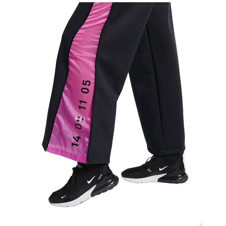 Women's Sportwear Loose Fit Workout Side zip (Black/Hyper Pink, X-Large) - Walmart.com