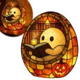 thumbnail image 2 of Ghost Reading Book Lamp, Handmade Halloween Ghosts Reading Night Light Up, Adorable Ghost Reading Night Light Halloween Decor, Ghost Flickering Nightlight for Readers & Book Lover, 2 of 9