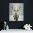 thumbnail image 4 of JEUXUS  Deer Wall Art Canvas: Natural Deer in the Snow Winter Wall Decorations for Living Room Farmhouse Bathroom Decorations with Frame and Easy to Hang, 4 of 4