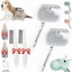 thumbnail image 1 of HAYAN Vip Digital Presence Dog Brush, Vip Digital Presence Pet Spray Hair Removal Comb, All in One Grooming Comb with Water Tank&release Button, With Cleaning Liquid, Pin Comb (White*2), 1 of 1