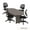 6 Ft. Artisan Grey, variant on Armless Office Task Chair – Black Mesh Back Ergonomic Desk Tilter – GOF (G11642B)