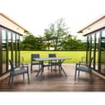thumbnail image 4 of Luxury Commercial Living 55" Gray Solid Rectangular Patio Dining Table, 4 of 6
