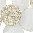 thumbnail image 4 of DecMode White Metal Rope Design Plate Wall Decor with Textured Pattern, 4 of 7