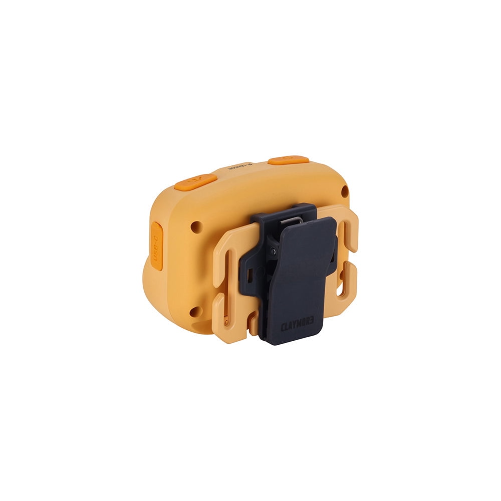 Claymore Heady3 (Yellow) - Rechargeable LED Headlamp with Motion Sensor, Lightweight for Camping, Running, Hiking, Emergency & Industrial Use. Waterproof, Up to 70 Hours of Battery Life.