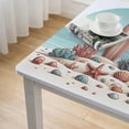 thumbnail image 4 of HAOXIT Rectangle Summer Surfing &amp; s,Wipeable Table Cloth Wrinkle-Free for Rectangle/Square/Party/Wedding, White, 4 of 7
