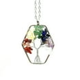 thumbnail image 2 of Crystal Tree of Life Necklace Wire Wrapped Pendant Natural Chips Gravel Healing, 2 of 9