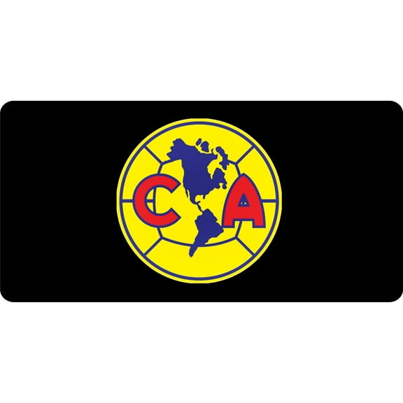 212 Main LPO706 Club America on Black Photo License Plate