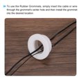 thumbnail image 5 of 2Pcs T Type Rubber Grommet Mount Dia 39.3mm ID 28mm H 15.5mm Seal Protection Flexible Hole Plugs White, 5 of 5