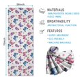 thumbnail image 2 of 70x26 Inch Yoga Towel, Sweat Absorbent Non-Slip Mat for Hot Yoga, Pilates & Fitness,Butterfly Floral Dot White Pattern, 2 of 5