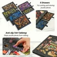 thumbnail image 6 of Tilting Puzzle Table with 6 Drawers & Cover - Lightweight Portable Puzzle Board - 2-in-1 Slanted Stand for Long Hours of Puzzling Birthday Gift, 6 of 8