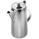 thumbnail image 1 of Jarra de agua fría de acero inoxidable espesada con tapa plana, contenedor de agua de gran capacidad de 2 l, suministros de oficina para servir jugo frío, té, 1 of 7