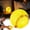 Yellow, variant on Softball-shaped night light—3D-printed LED bedside lamp emitting a warm white glow, suitable for the bedroom; sports-themed home decor.