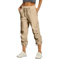 thumbnail image 6 of Kaemgyyd Capri Pants for Women Lightweight Hiking Camping Capris Trendy High Waist Workout Athletic Joggers with Pockets, 6 of 6