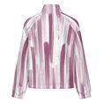 thumbnail image 6 of Jackets for Women Winter Coat Jackets Flannel Stand Collar Jacket(Abstract Pink Brushstrokes Pattern,Size:S-4XL), 6 of 7