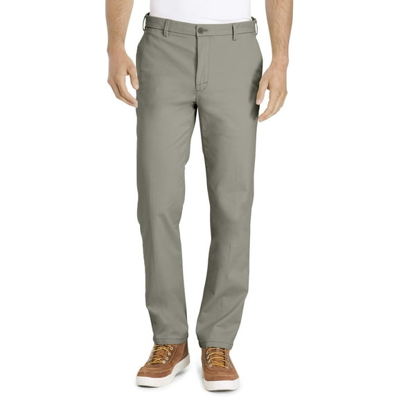 Mens 32X30 Stretch Straight Flat Front Chino Pants 32