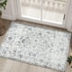 thumbnail image 1 of Alfombra de Área Jinchan Lavable para Entrada 60x90cm Gris Floral, 1 of 9
