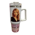 thumbnail image 2 of Termo de acero inoxidable Fartmex color blanco, Taylor Swift de 30 Oz, 2 of 3