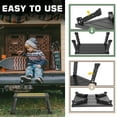 thumbnail image 4 of DEPSUNNY Adjustable Aluminum RV Step Stool with Foldable Legs, 3-Level Height Adjustment, Non-Slip Surface, 1000 lb Capacity, Lightweight & Portable Design, 4 of 7