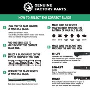 MTD Genuine Parts 21 in. Mulching Mower Blade For Walk-Behind Mowers 1 pk