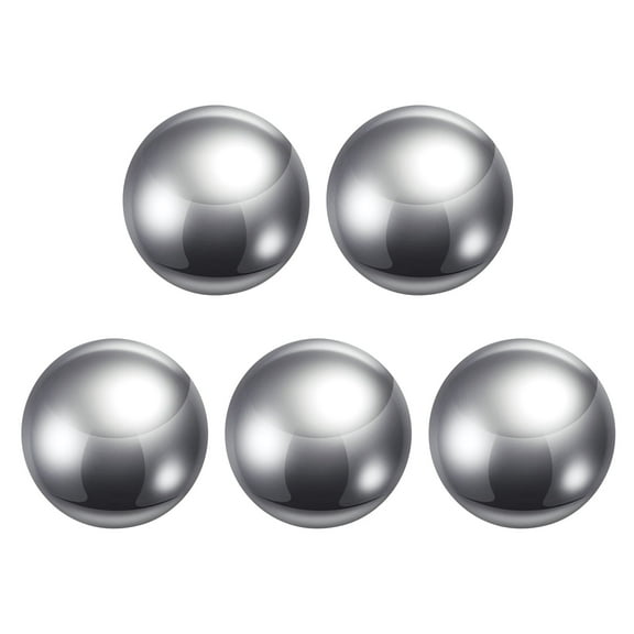 Uxcell 1" 304 Stainless Steel Balls G100 Precision for Keychain, Bearings 5 Pack