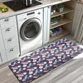 thumbnail image 3 of Dark Purple Cartoon Unicorn Flower Pattern Kitchen Rug Mat,Kitchen Runner Rugs Non Skid Washable,Decorative Kitchen Floor Mats for Kitchen,Sink,Laundry,17"x47.2", 3 of 7