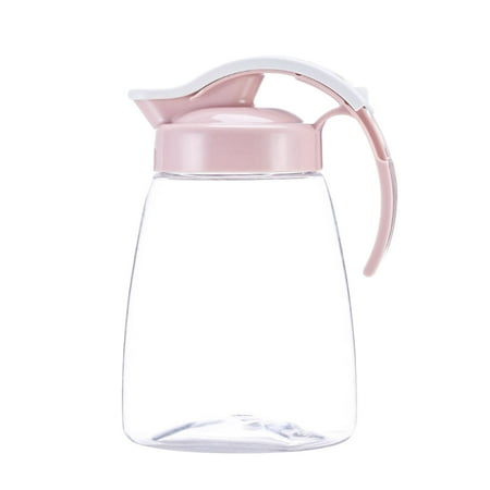 

Beverage Storage Container Heat Cold Water Jug Plastic Juice Pitcher Household Teapot Kettle - Size S (Pink)