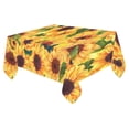 thumbnail image 2 of MYPOP Watercolor Sunflower Tablecloth 52x70 Inches, Green and Blue Butterfly Sofa Table Cloth Cover for Dinner Party Decoration, 2 of 6