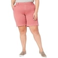 thumbnail image 3 of Style & Co. Bermuda pour Femmes Grande Taille, Ourlet Effiloché, Rouge Saumon, 24W, 3 of 3
