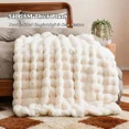 thumbnail image 6 of H&D Pink Faux Rabbit Fur Throw, 15" x 12", 6 of 10