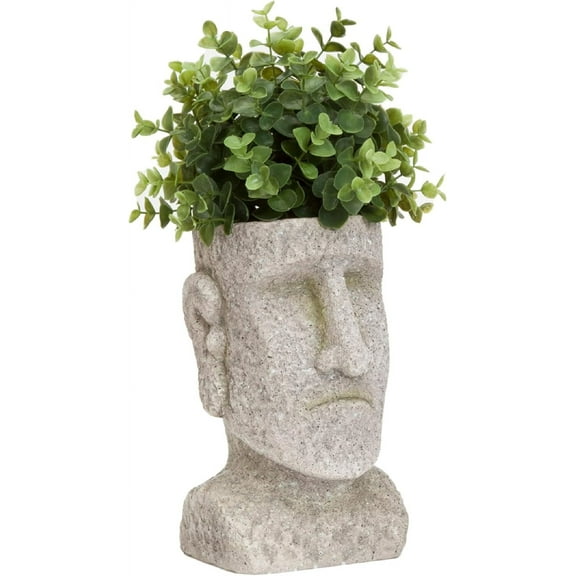Bits & Pieces Easter Island Planter – Indoor/Outdoor Urn for Plants