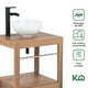 thumbnail image 3 of Gabinete Para Baño Mueble Lavamanos Ovalin Monomando y Toallero Fibra de Madera MFC KingsHouse cafe, 3 of 8