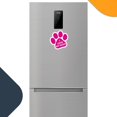 thumbnail image 2 of Magnet Me Up I Love My Dogs Pink Pawprint Magnet Decal, 5 Inch, Vinyl Automotive Magnet, 2 of 7