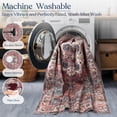 thumbnail image 6 of Delara 5'x7' Machine Washable Area Rug, Soft & Durable, Non-Slip, Stain Resistant, Persian Sunset, for Bedroom, Living & Dining Room, 6 of 8
