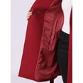thumbnail image 5 of INSPIRE CHIC Women Vintage Belted Coat for Women's Stand Collar Winter Outwear Coats XL Dark Red, 5 of 6