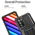 thumbnail image 3 of FITO For Samsung Galaxy A03S 5G Case, Phone Case with Screen Protector and Kickstand (Black), 3 of 4