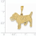 thumbnail image 2 of Beautiful 14k Jack Russell Terrier Dog Pendant, 2 of 2