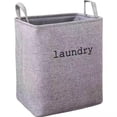 thumbnail image 2 of Fabric Laundry Hamper with Handles, Collapsible Clothes Storage Basket with Waterproof Lining, Large Capacity Laundry Organizer for Bedroom, Bathroom and Dorm, 2 of 6